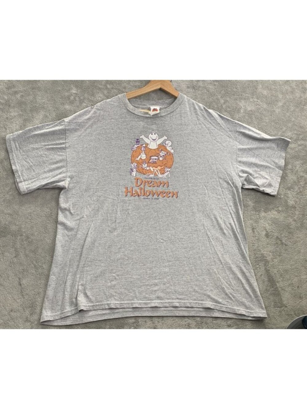 Vintage Looney Tunes Shirt Mens XL Gray 5th Annual Dream Halloween Cartoon Toys